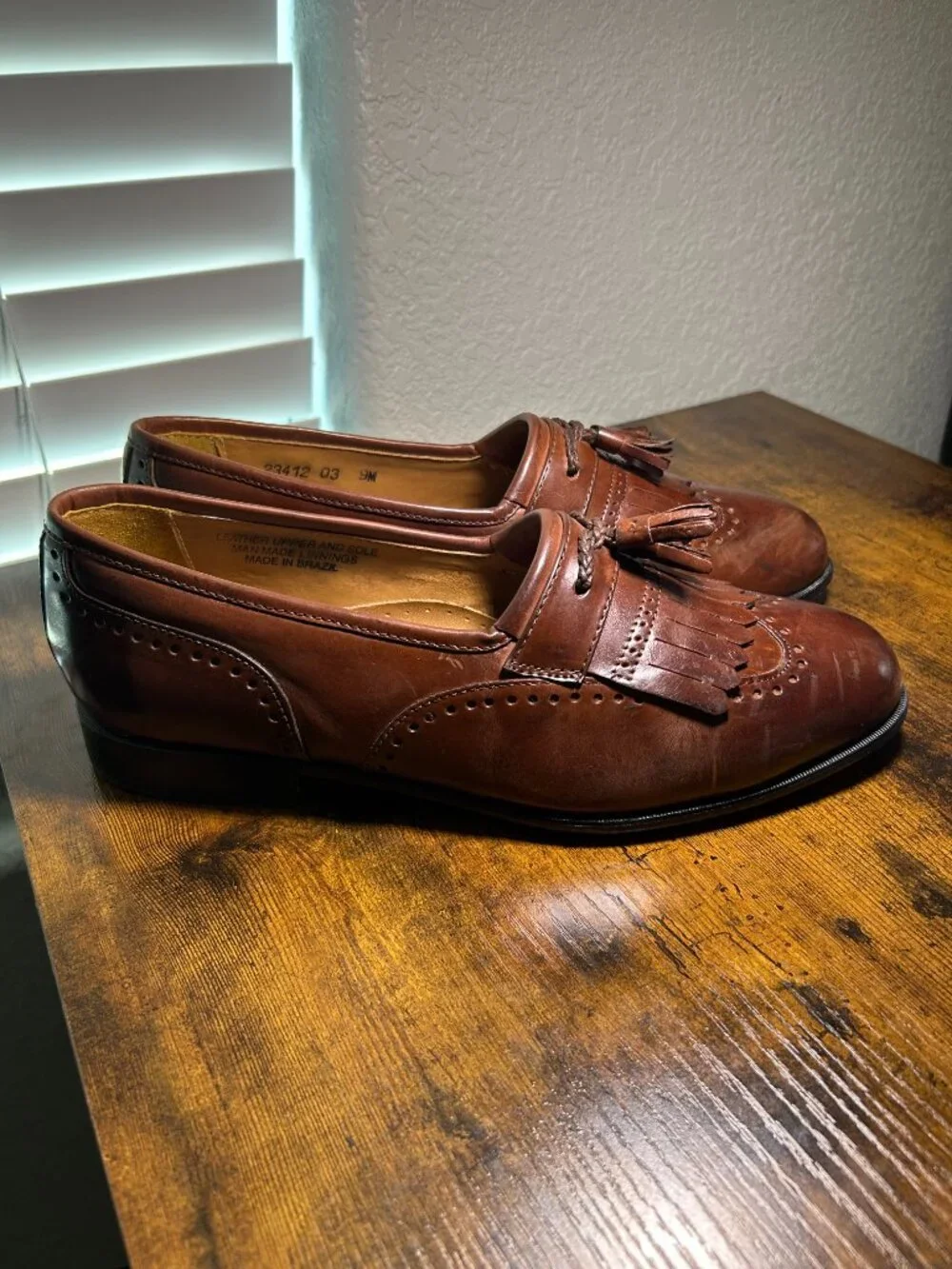 Stacy Adams Brown Leather Loafers, Men's Size 9